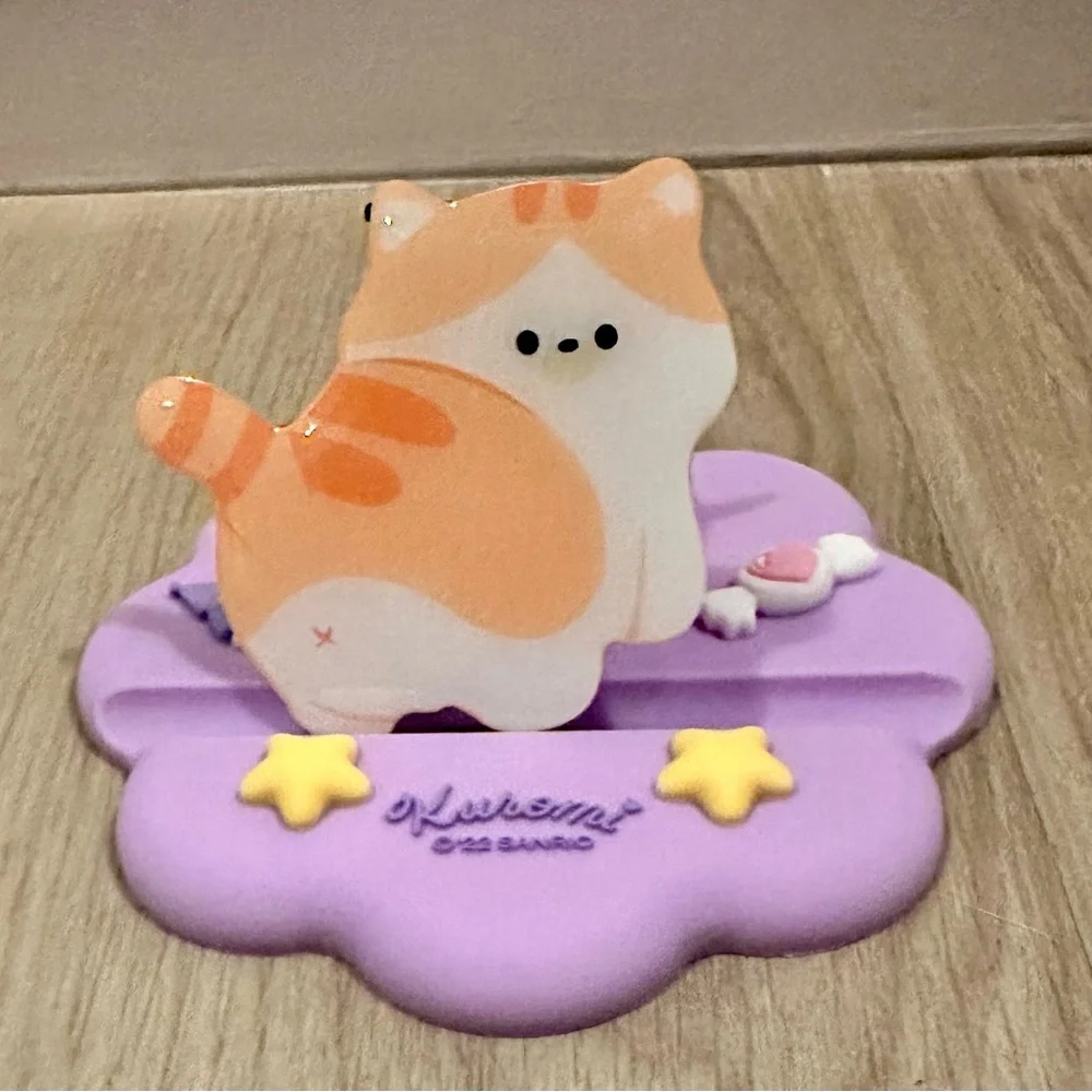 Acrylic Cute Cat Phone Grip